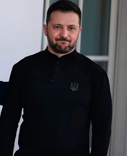 Zelensky Black Polo Shirt