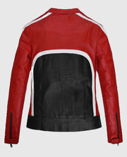 Ursula Corbero Money Heist Red n Black Leather Jacket