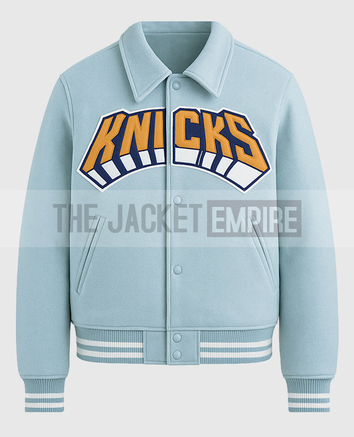 Victor Cruz Knicks Blue Jacket
