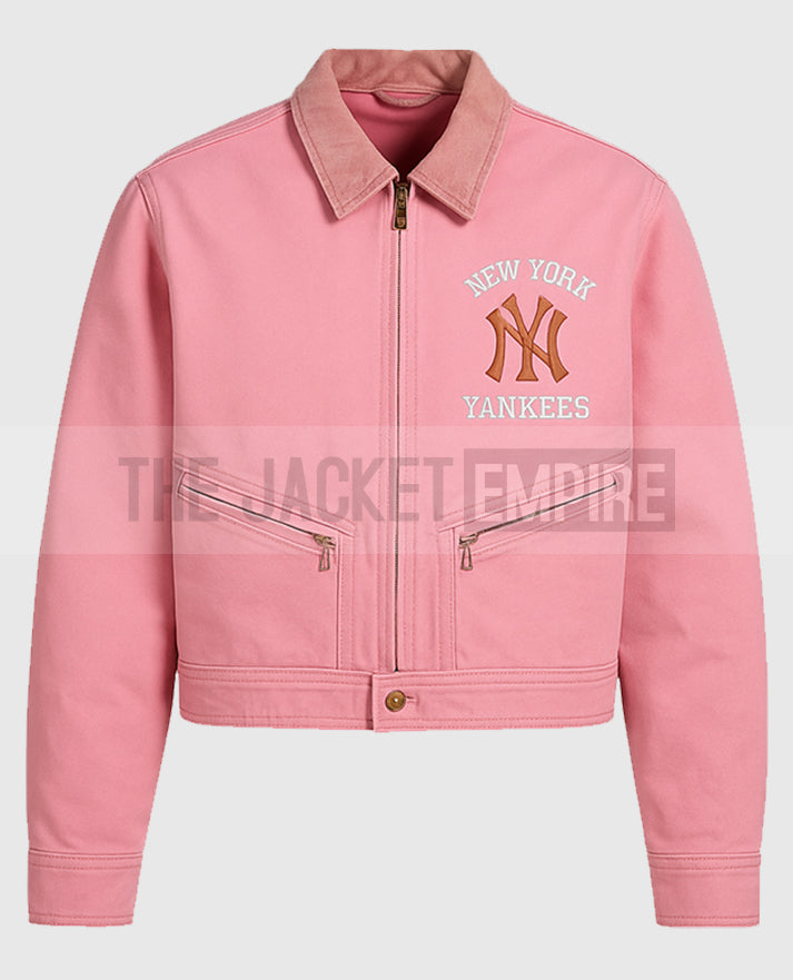 Vintage Carhartt x NY Yankees Crop Pink Jacket