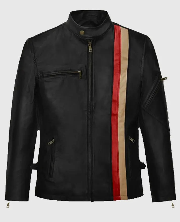 XMen Cyclops Scott Black Leather Jacket