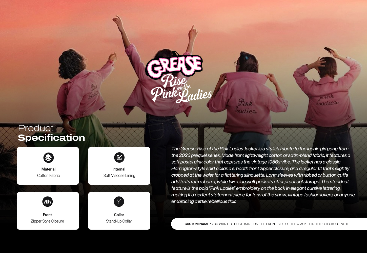 Grease: Rise of the Pink Ladies Jacket