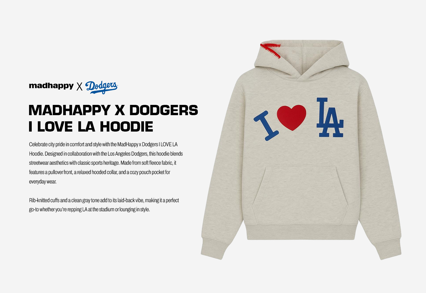 MadHappy x Dodgers I LOVE LA Hoodie