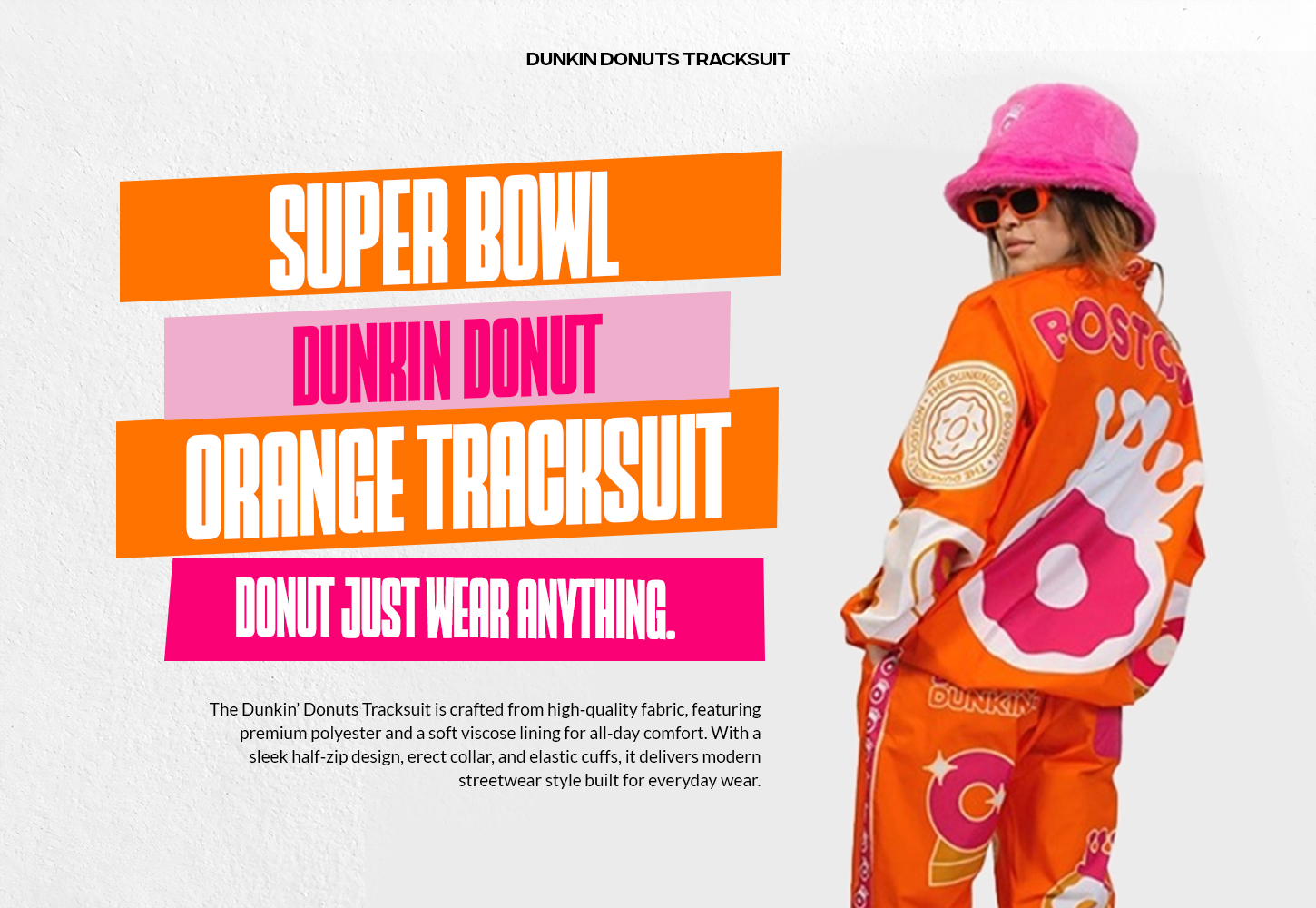 Dunkin' Donuts tracksuit
