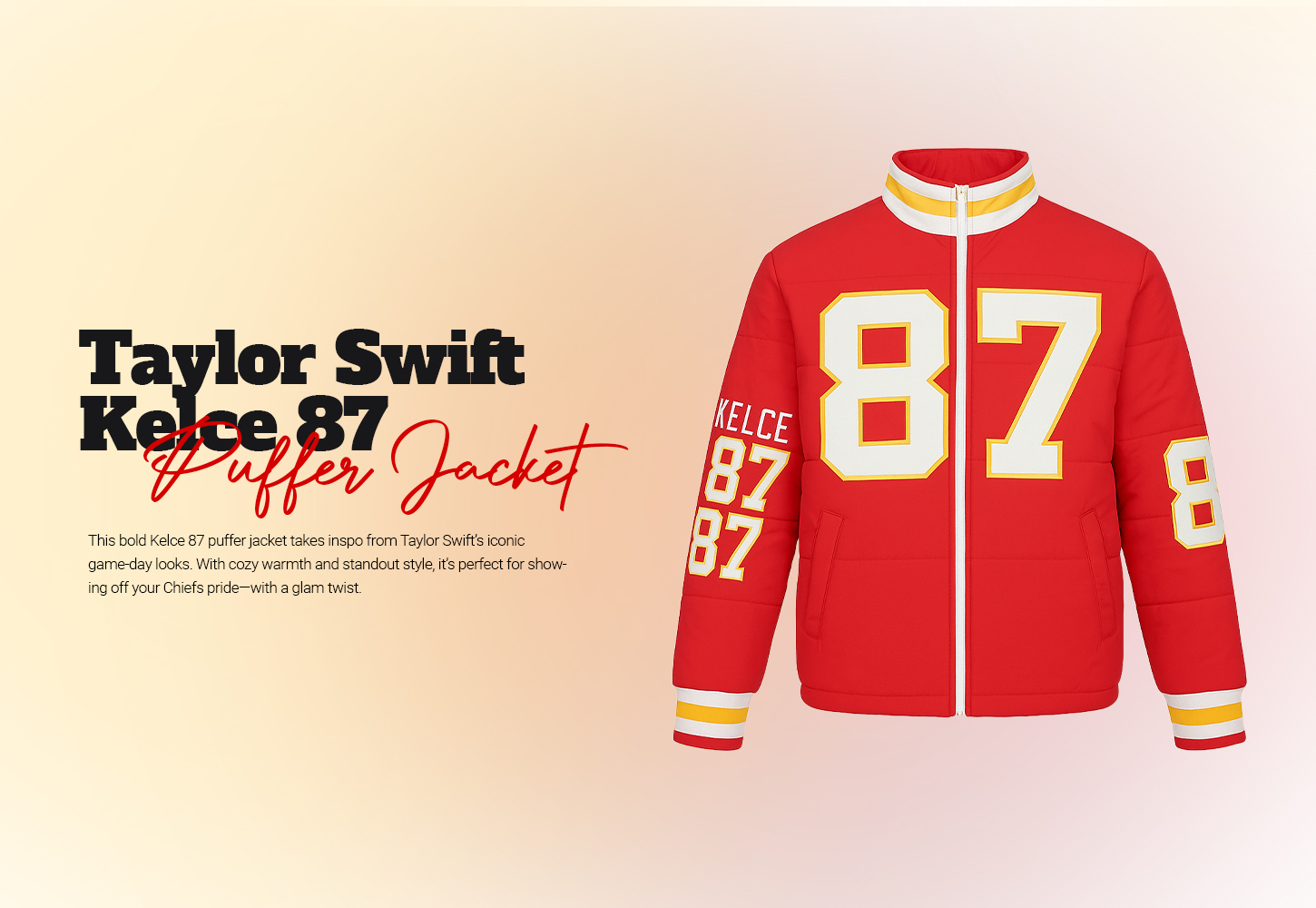 Taylor Swift Kelce 87 Puffer Jacket