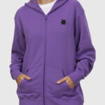 Gengar Themed French Terry Zip-Up Hoodie
